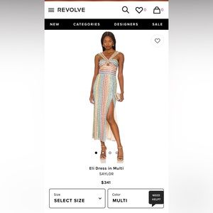 Saylor “Eli” dress. Worn once. Size Small. Excellent condition